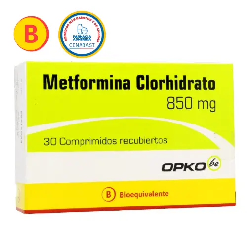 Metformina 850 mg en la noche — costo de dosis única